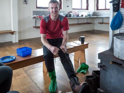 gareth and his new boots