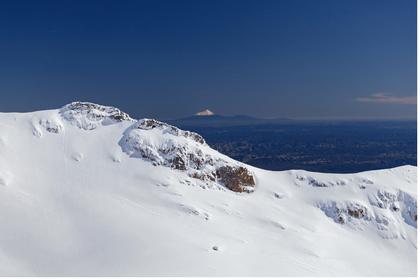 (Faraway views of Taranaki. Photo: Lynsey)