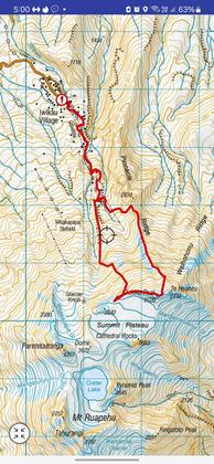 Our route (Credit: Sara)