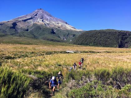 Ahukawakawa - the swamp between Mt Taranaki and the Pouakai Range