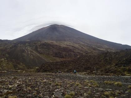 There were strange looking clouds above Mt Ngauruhoe