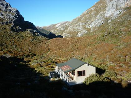 The view back to Granity Pass Hut