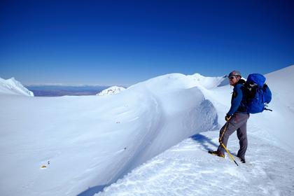 Nick at crater of Mt Ruapehu