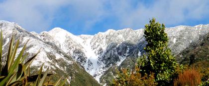 Late season snow, viewed from Herepai Hut