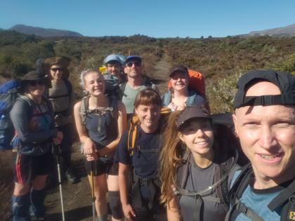 Just after setting off Saturday morning - group photo. Photo: Dan N.