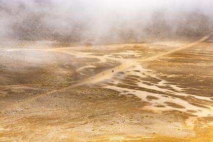 Looking back on the crossing of South Crater