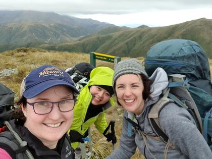 Trampers in the Ruahine Ranges