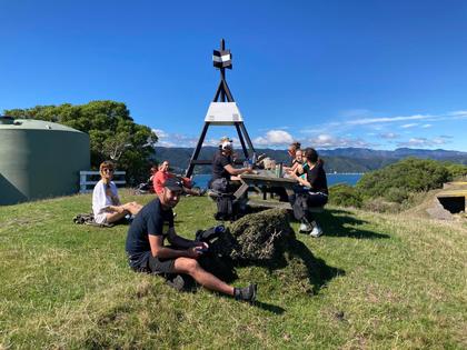 Lunch spot by the highest point on the island.