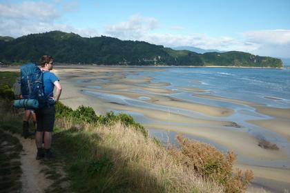 Reaching the end at Wainui Bay