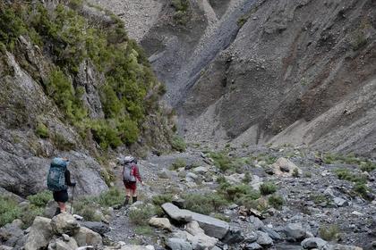 Walking down the Mukamuka Stream