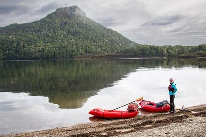 Getting ready for the day's paddling back to Manapouri