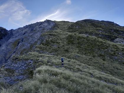 A long climb to the summit of At Adams