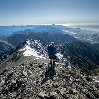 On the ridge to Mt Tarahaka
