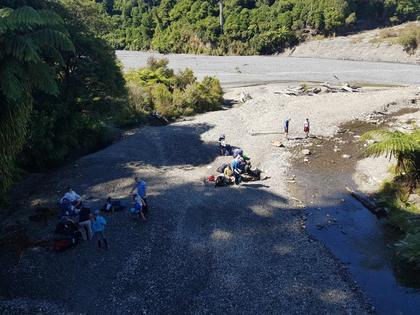 Group at the river