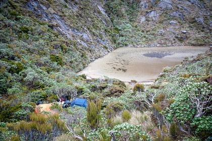 Un-named tarn below Mt Allen