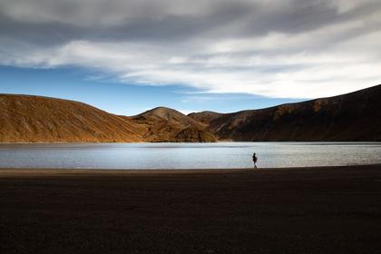 On the shore of Upper Tama Lake