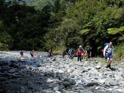 crossing the river