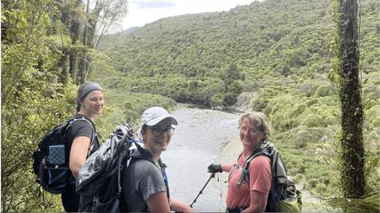 On the main track looking down at the Waiotauru River [Daniel].