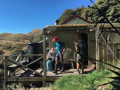 Reluctantly gearing up (again) in the oppressive afternoon heat after a painfully short rest break at Anderson Hut
