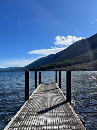 The jetty at Coldwater Hut (Credit: Ellis)