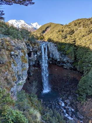 Mangawhero Falls – “To enter the Forbidden Pool bears the penalty of death…”