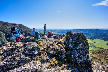 Looking out over Hawke's Bay from part way up the hill
