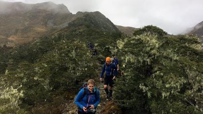 Kiwi Saddle Ridge, snow starting