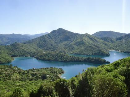 Mistletoe Bay in the distance