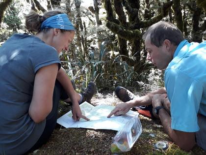 Using a map and compass