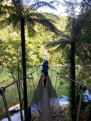 Lisa on bridge