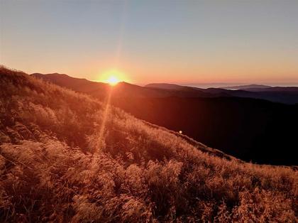 Chasing the sunset from the top of Wright (getting very tired now!)