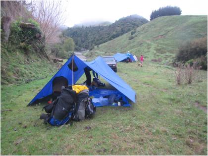 Fly camping at Taumatatahi Road end Photo: Henry