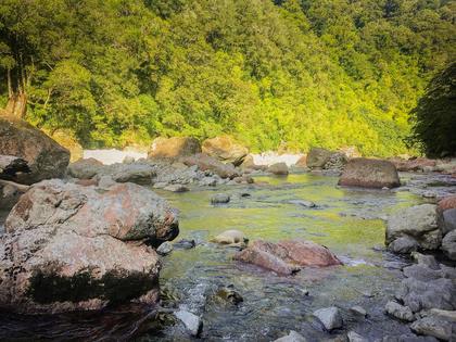 Boulders in the Waingawa River