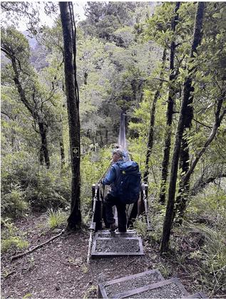 One of the many bridges we crossed on this track. Photo credit: Lia