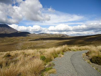 Looking back to Tama Saddle