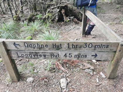 If you do not see this sign you are lost, if you do not see the author’s posterior (right) you are lucky