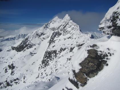 Henry’s shot of the Grand Traverse of Double and Single Cone, taken from Telecom Tower the day before our climb. We decided this route was a little too committing for us. Next year maybe!