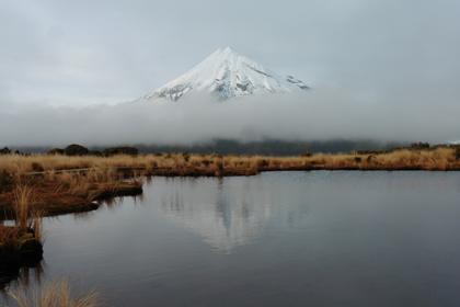 Pouakai Tarn in the morning
