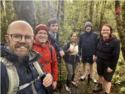 The group at Mt McKerrow (photo credit : Edd)