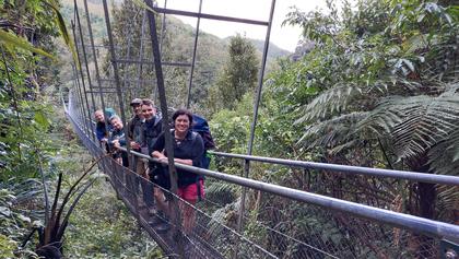 Waiohine Gorge suspension bridge (photo credit: Jane)