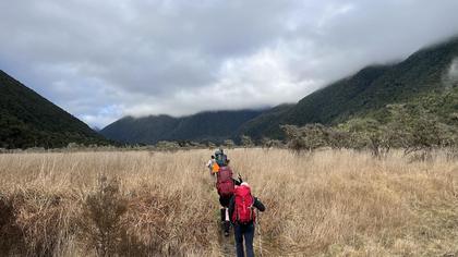 Heading up the valley just after Lakehead Hut [Daniel]