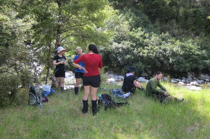 Afternoon tea by the Tauherenikau.