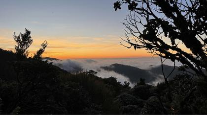 Sunset from Waiopehu Hut