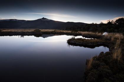The tranquility of camping in the Hauhungatahi Wilderness Area