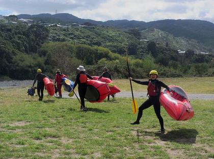 Packrafting Hutt and Otaki Rivers