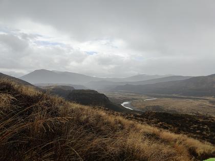 Looking south from above Ngaruroro Valley.