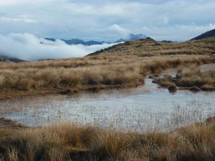 Passing by some frozen tarns