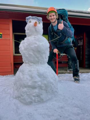 Returning to new friends at Blyth Hut (Emily Shrosbree)