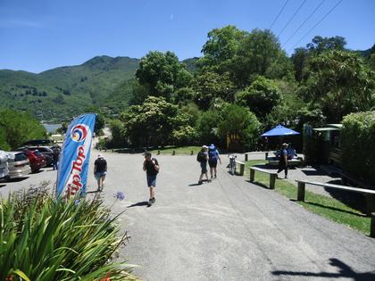 Arriving at Anakiwa