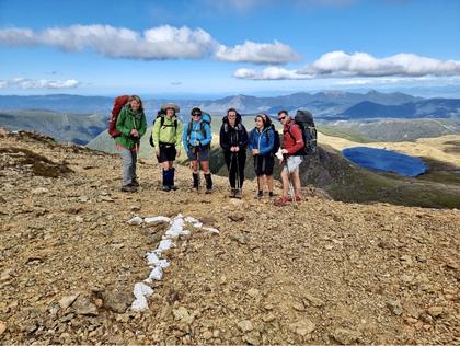 The arrow that marked the way off the ridge!